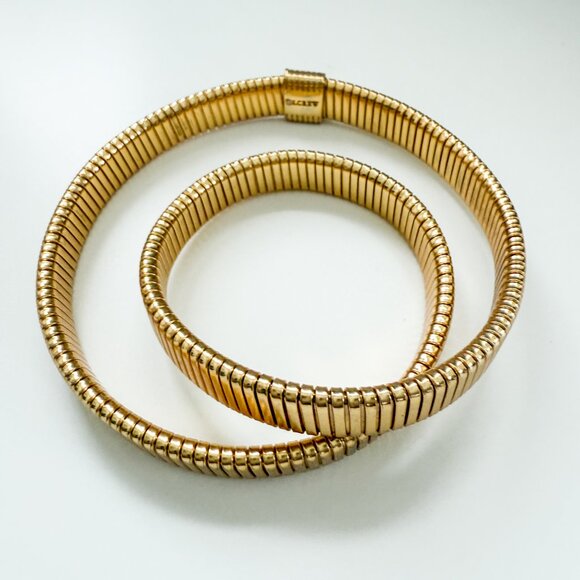 J. CREW Double Stretch Bracelet - Gold Tone  - OS - Picture 4 of 6